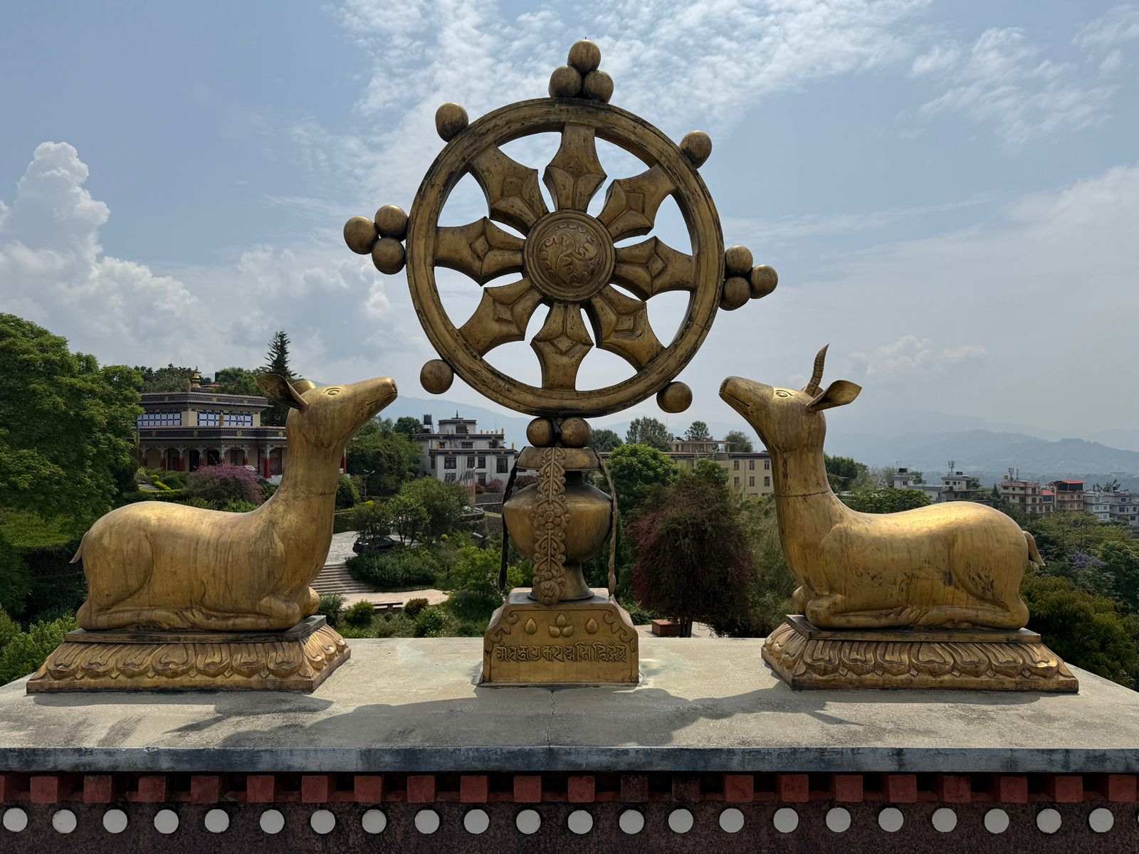 Dharmachakra and deer