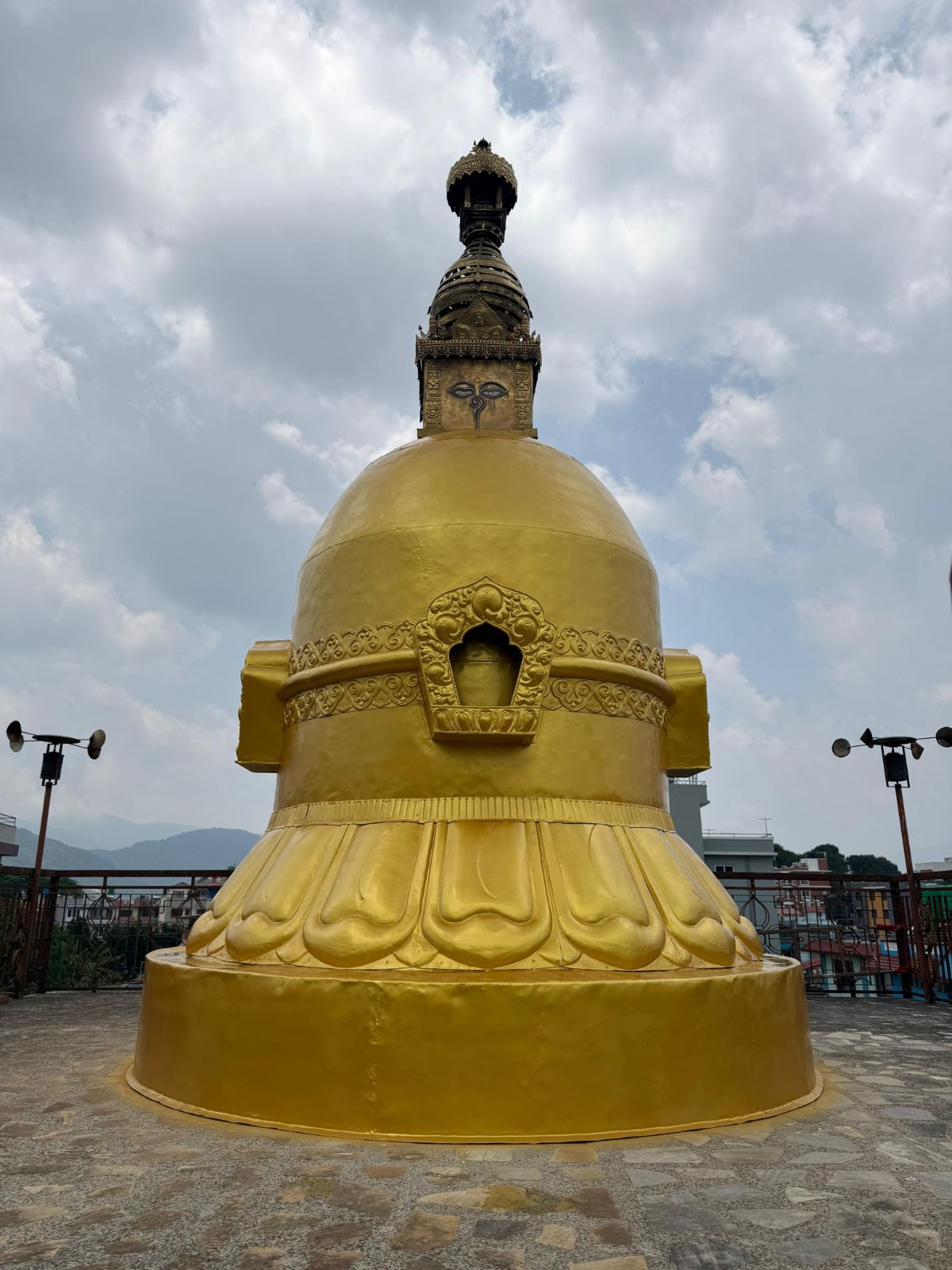 Godawari stupa repousé work